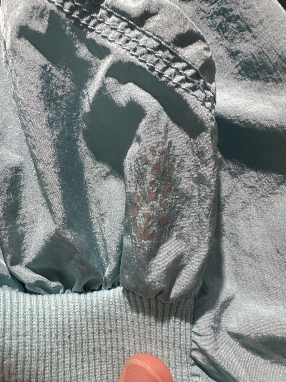 Free People Movement FP Movement Cropped Windbreaker Jacket Light Blue XS - Picture 3 of 4